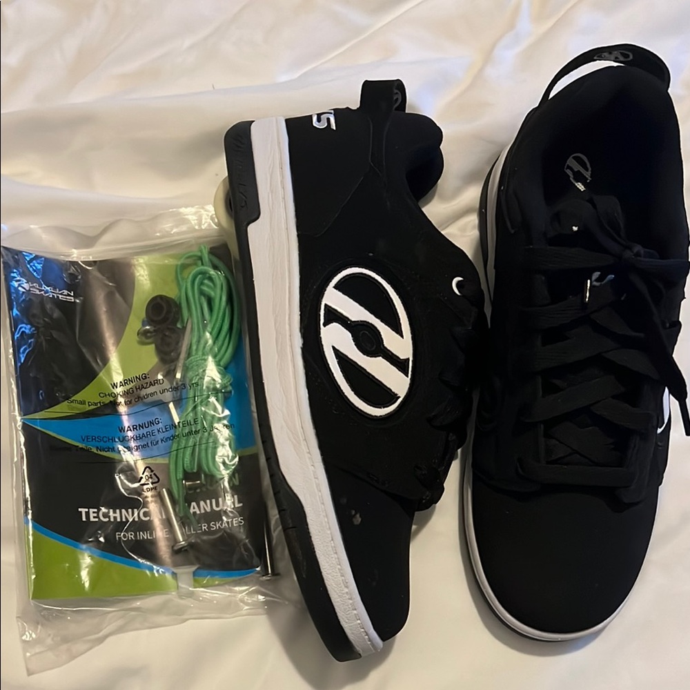 Heelys Black and White Sneakers with Wheels